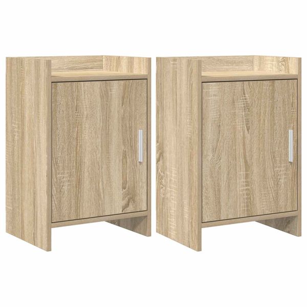 vidaXL Nočné stolíky 2 pcs Dub sonoma 40 x 30 x 60 cm Kompozitné drevo
