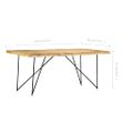 vidaXL Jedálenský stôl 180x90x76 cm mangový masív