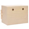 vidaXL Hniezdo pre sliepky 2 priehradky 63x40x45 cm borovicové drevo