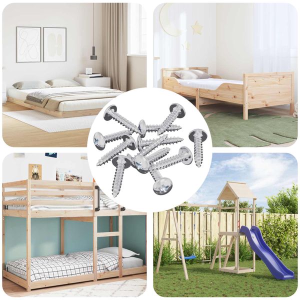 vidaXL Samorezný skrutkový klinc 12 pcs Zinkovaný 4 x 20 mm Oceľ