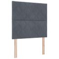 vidaXL Posteľ s pružinovým rámom Tmavo šedá 200 x 90 cm Zamat