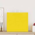 vidaXL Papierové tašky 250 ks s rúčkami, žlté, 54x15x49 cm