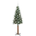 vidaXL Úzky vianočný stromček Zelená 150 cm