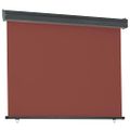 vidaXL Bočná markíza na balkón 125x250 cm, hnedá