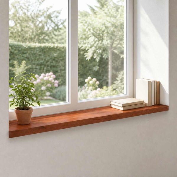 vidaXL Parapety 2 ks Hnedá 110 x 20 x 2 cm Masívne bukové drevo