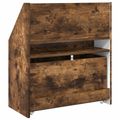 vidaXL Detský regál Dymová dub 60 x 29,5 x 69 cm Kompozitné drevo