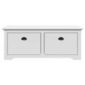 vidaXL Lavica do predsiene "BODO" Biela 114x40x45 cm