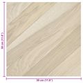 vidaXL Samo-lepiace podlahové dosky Béžový pruhovaný 30,5 x 30,5 cm