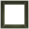 VidaXL kvetináč Olive Green 40x40x40 cm Oceľ valcovaná za studena