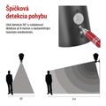 Záhradné nástenné svietidlo ADENIA, senzor súmraku, 19,8 x 15 x 29,8 cm, 1 x E27, 15 W