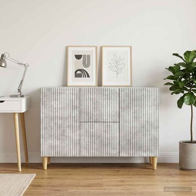 vidaXL Servírovacia skriňa Betónovo sivá 89 x 34,5 x 60 cm