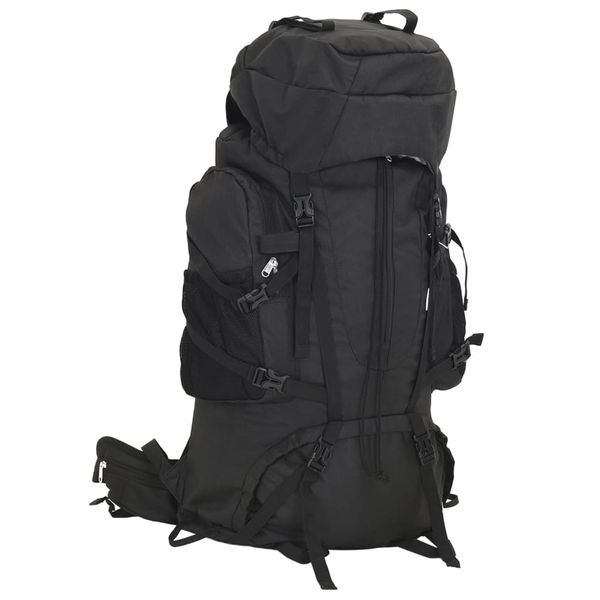 vidaXL Turistický batoh čierny 80 l oxfordská látka