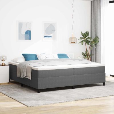 vidaXL Platformový rám postele Svetlosivá 200 x 200 cm
