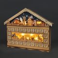 Solight 1V258 LED vianočná dekorácia adventný kalendár - horská chata