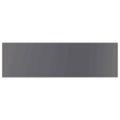 vidaXL Prídavné police 4 ks, lesklé sivé 100x30x1,5 cm, drevotrieska