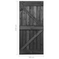 vidaXL Dvere 90x210 cm masívne borovicové drevo čierne