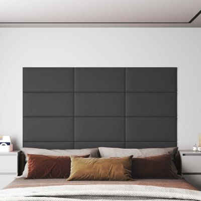 vidaXL Nástenný čelník 12 pcs 60 x 30 cm Biely látka