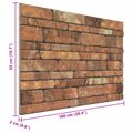 vidaXL Nástenné panely 10 ks 100 x 50 cm Hnedá a biela EPS pena