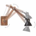 vidaXL Nástenná lampa, industriálny štýl, čierna, okrúhla E27