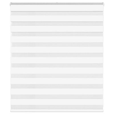 vidaXL Zebra roleta biela 135x100 cm šírka látky 130,9cm polyester