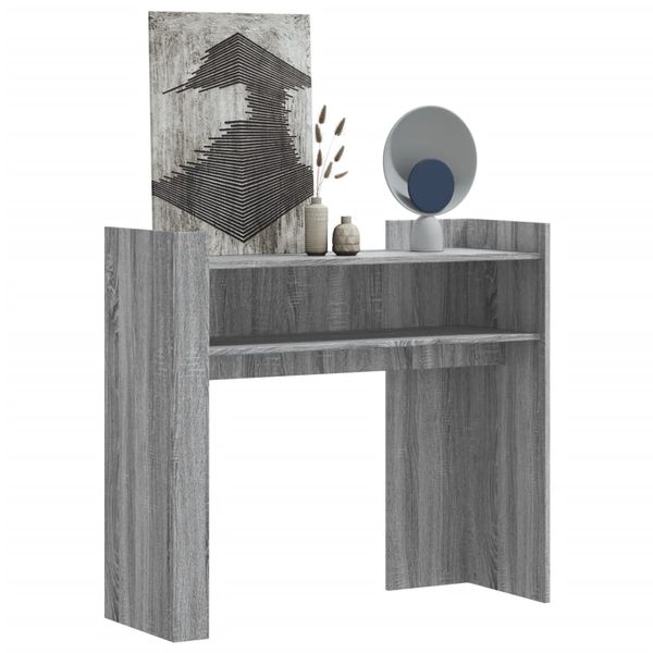vidaXL Konzolový stolík sivý sonoma 100x35x90 cm kompozitné drevo