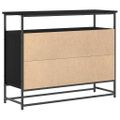 vidaXL Servírovacia skriňa Čierny dub 100 x 35 x 80 cm