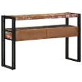 vidaXL Konzolový stôl 120 x 33 x 75 cm Masívne obnovené drevo