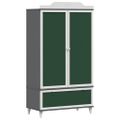 vidaXL Kreatívne úložisko pre deti ROROS Šedý a biely 90 x 45 x 165 cm