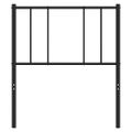 vidaXL Kovové náhradné čelo postele čierne 90 cm