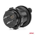 Nabíjačka do auta 2x USB 3.1A 12/24V vodotesná AMiO-04216