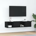 vidaXL TV stolíky 2 ks dub čierne 60x31x25,5 cm kompozitné drevo