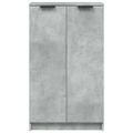 vidaXL Botník betónovo sivý 59x35x100,5 cm spracované drevo