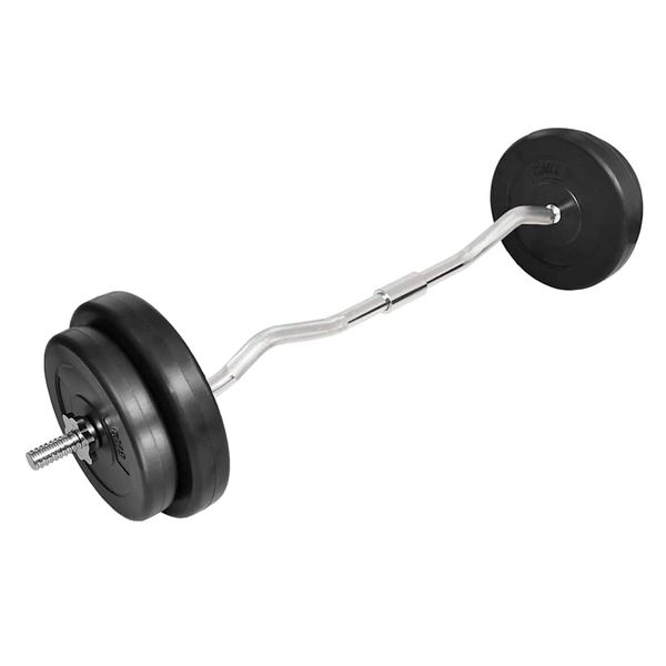 vidaXL Lomená tyč so závažiami 30 kg