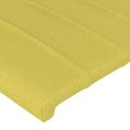vidaXL Čelo postele s LED zelené 163x16x118/128 cm látka