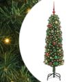 vidaXL Umelý vianočný stromček Zelená 150 cm PVC, oceľ a plast