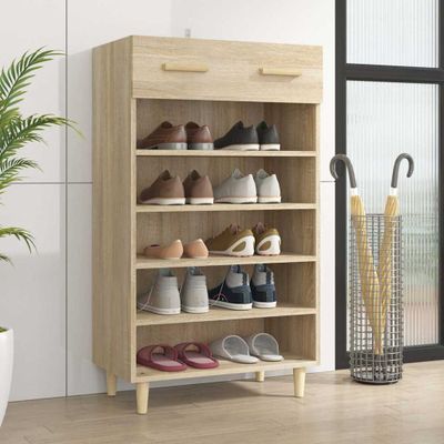 vidaXL Botník farba dubu sonoma 60x35x105 cm spracované drevo