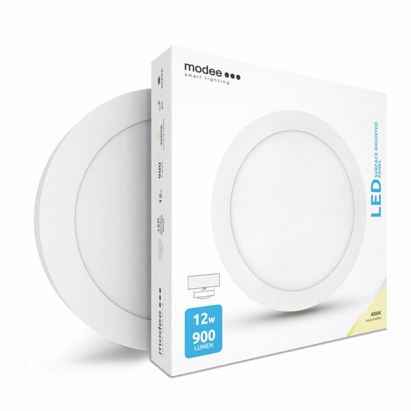 Modee Smart Lighting LED Panel Round - Surface mounted 12W neutrálna biela (ML-LPR4000K12WA)