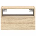 vidaXL Nástenný nočný stolík dub sonoma 45x26x28,5 cm