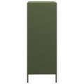 vidaXL Vysoká skrinka olivovozelená 68x39x101,5 cm oceľ