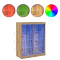 vidaXL LED komoda Dub artisan 81 x 37 x 100 cm Kompozitné drevo