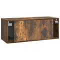 vidaXL Nástenná TV skrinka Nástenný Dymový dub 78,5 x 31 x 30 cm