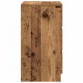vidaXL Nočné skrinky s 3 zásuvkami 2 ks staré drevo 39x35x65 cm