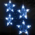 vidaXL LED svetelný záves s hviezdami 200 LED modrý 8 funkcií