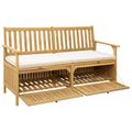 vidaXL Úložná lavička 2 -Seater 148 x 63 x 84 cm Obdĺžnikový