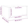 vidaXL Konferenčný stolík lesklý biely 80x55,5x41,5cm spracované drevo