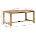 vidaXL Jedálenský stôl 180x90x75 cm masívne mangovníkové drevo