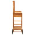 vidaXL Záhradný servírovací vozík z akáciového dreva 92x43,5x141,5 cm