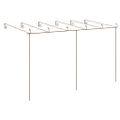 vidaXL Záhradná pergola, starožitná hnedá 6x3x2,5 m, železo