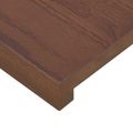 vidaXL Parapety 2 ks Tmavohnedá 160 x 40 x 2 cm Masívne dubové drevo