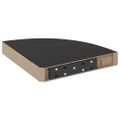 vidaXL Plávajúce rohové police 2 ks, lesklé čierne 25x25x3,8 cm, MDF